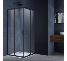 Душевой уголок 90x90 см Vincea Alpha VSS-3AL900CLB прозрачное