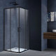 Душевой уголок 90x90 см Vincea Alpha VSS-3AL900CLB прозрачное