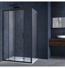 Душевой уголок 120x90 см Vincea Alpha VSR-3AL9012CLB прозрачное