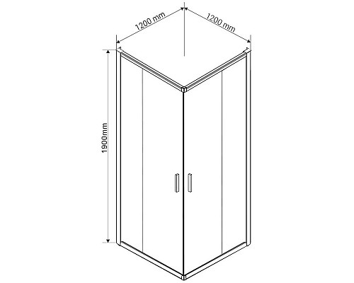 Приобрести Душевой уголок 120х120 см Vincea Garda VSS-1G1212CLGM прозрачное в магазине сантехники Santeh-Crystal.ru