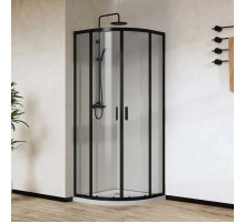 Душевой уголок 90x90 см Vincea City VSQ-5CT900CLB прозрачное