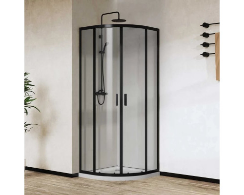 Душевой уголок 90x90 см Vincea City VSQ-5CT900CLB прозрачное