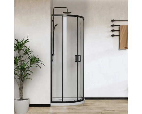 Душевой уголок 90x90 см Vincea City VSQ-5CT900CLB прозрачное