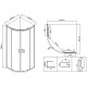 Душевой уголок 90x90 см Vincea City VSQ-5CT900MT текстурное