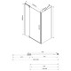 Душевой уголок 108,8-118,8x89 см Vincea Extra VSR-1E111290CLGM прозрачное