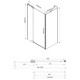 Душевой уголок 88,8-98,8x89 см Vincea Extra VSR-1E901090CLGM прозрачное