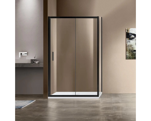 Душевой уголок 120x100 см Vincea Garda VSR-1G1012CLB прозрачное