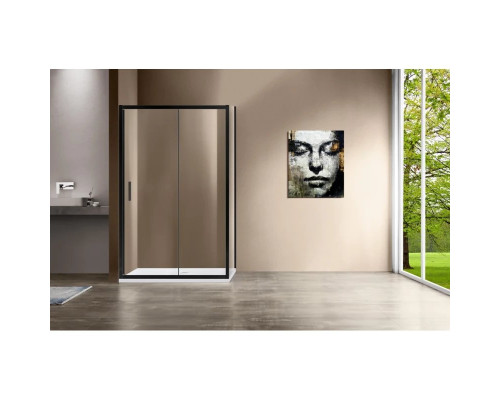 Душевой уголок 150x100 см Vincea Garda VSR-1G1015CLB прозрачное