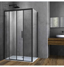 Душевой уголок 140x90 см Vincea Soft VSR-3SO9014CLB прозрачное