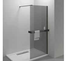 Душевая перегородка Vincea Walk-In HR VSW-4HR900CGB 90 см, профиль черный матовый, стекло тонированное