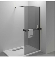 Душевая перегородка Vincea Walk-In HR VSW-4HR900CGB 90 см, профиль черный матовый, стекло тонированное