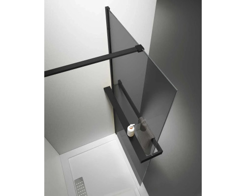 Душевая перегородка Vincea Walk-In HR VSW-4HR100CGB 100 см, профиль черный матовый, стекло тонированное