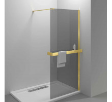 Душевая перегородка Vincea Walk-In HR VSW-4HR800CGG 80 см, профиль золотой матовый, стекло тонированное