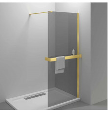 Душевая перегородка Vincea Walk-In HR VSW-4HR800CGG 80 см, профиль золотой матовый, стекло тонированное