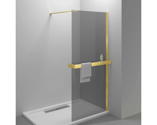 Душевая перегородка Vincea Walk-In HR VSW-4HR100CGG 100 см, профиль золотой матовый, стекло тонированное