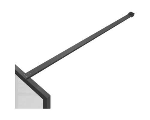 Душевая перегородка Vincea Walk-In HP Art VSW-1HP800FLGM 80 см, профиль вороненая сталь, стекло рифленое