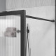 Душевая перегородка Vincea Walk-In HP Art VSW-1HP800FLGM 80 см, профиль вороненая сталь, стекло рифленое