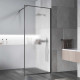Душевая перегородка Vincea Walk-In HP Art VSW-1HP800FLGM 80 см, профиль вороненая сталь, стекло рифленое