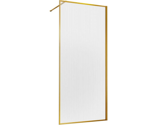 Душевая перегородка Vincea Walk-In HP Art VSW-1HP700FLBG 70 см, профиль золотой матовый, стекло рифленое