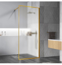 Душевая перегородка Vincea Walk-In HP Art VSW-1HP700FLBG 70 см, профиль золотой матовый, стекло рифленое