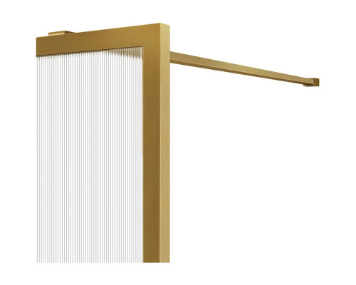 Душевая перегородка Vincea Walk-In HP Art VSW-1HP120FLBG 120 см, профиль золотой матовый, стекло рифленое