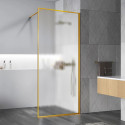Душевая перегородка Vincea Walk-In HP Art VSW-1HP120FLBG 120 см, профиль золотой матовый, стекло рифленое