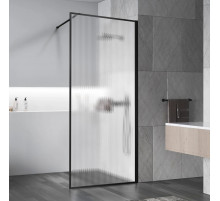 Душевая перегородка Vincea Walk-In HP Art VSW-1HP700FLB 70 см, профиль черный матовый, стекло рифленое