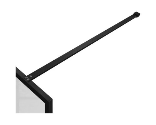 Душевая перегородка Vincea Walk-In HP Art VSW-1HP120FLB 120 см, профиль черный матовый, стекло рифленое