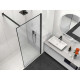 Душевая перегородка Vincea Walk-In HS VSW-1HS800CLB 80 см, профиль черный матовый, стекло прозрачное