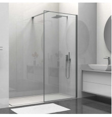 Душевая перегородка Vincea Walk-In HS VSW-1HS800CLGM 80 см, профиль вороненая сталь, стекло прозрачное