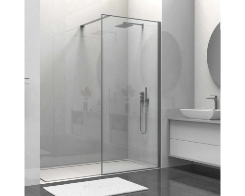 Душевая перегородка Vincea Walk-In HS VSW-1HS800CLGM 80 см, профиль вороненая сталь, стекло прозрачное