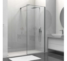 Душевая перегородка Vincea Walk-In HS VSW-1HS900CLGM 90 см, профиль вороненая сталь, стекло прозрачное