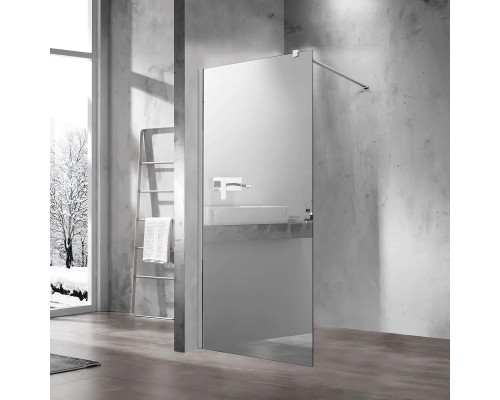 Душевая перегородка Vincea Walk-In VSW-1H100MR 100 см, профиль хром, стекло зеркальное