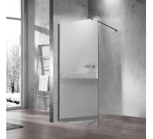 Душевая перегородка Vincea Walk-In VSW-1H100MRGM 100 см, профиль вороненая сталь, стекло зеркальное