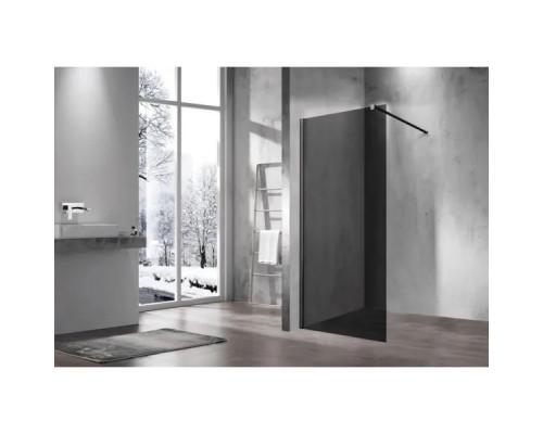 Душевая перегородка Vincea Walk-In VSW-1H110CGB	100 см, профиль черный матовый, стекло тонированное