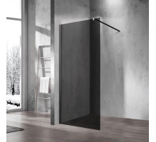 Душевая перегородка Vincea Walk-In VSW-1H110CGB	100 см, профиль черный матовый, стекло тонированное