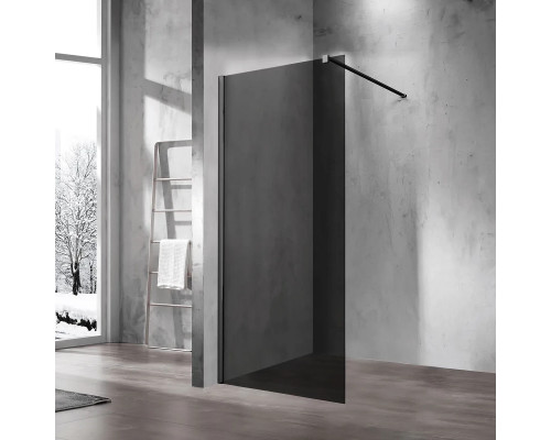 Душевая перегородка Vincea Walk-In VSW-1H110CGB	100 см, профиль черный матовый, стекло тонированное