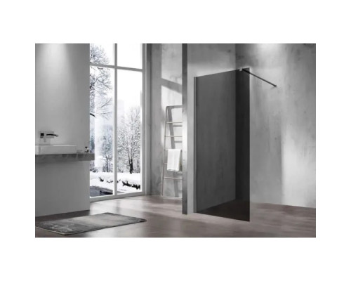 Душевая перегородка Vincea Walk-In VSW-1H110CGGM 100 см, профиль вороненая сталь, стекло тонированное