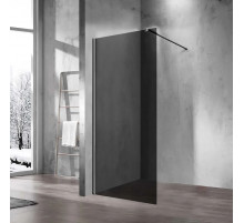 Душевая перегородка Vincea Walk-In VSW-1H110CGGM 100 см, профиль вороненая сталь, стекло тонированное