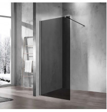 Душевая перегородка Vincea Walk-In VSW-1H110CGGM 100 см, профиль вороненая сталь, стекло тонированное