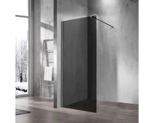 Душевая перегородка Vincea Walk-In VSW-1H110CGGM 100 см, профиль вороненая сталь, стекло тонированное