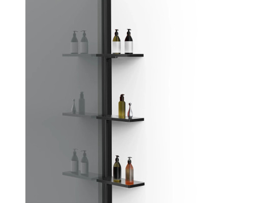 Душевая перегородка Vincea Walk-In HWS VSW-1HWS110CGB 109,8 см, профиль черный матовый, стекло тонированное