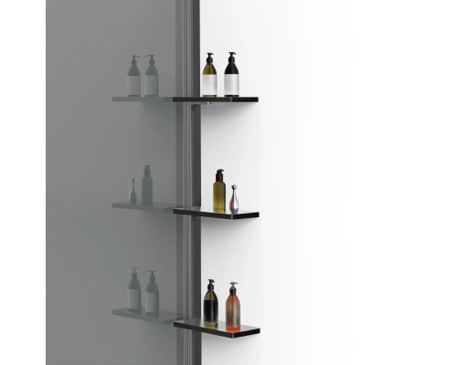 Душевая перегородка Vincea Walk-In HWS VSW-1HWS100CGGM 99,8 см, профиль вороненая сталь, стекло тонированное