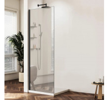 Душевая перегородка Vincea Walk-In HWS VSW-1HWS100MRB 99,8 см, профиль черный матовый, стекло зеркальное