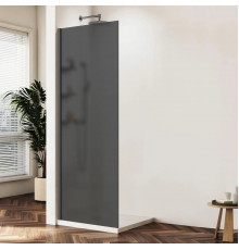 Душевая перегородка Vincea Walk-In HWS VSW-1HWS900GFGM 89,8 см, профиль вороненая сталь, стекло тонированное матовое
