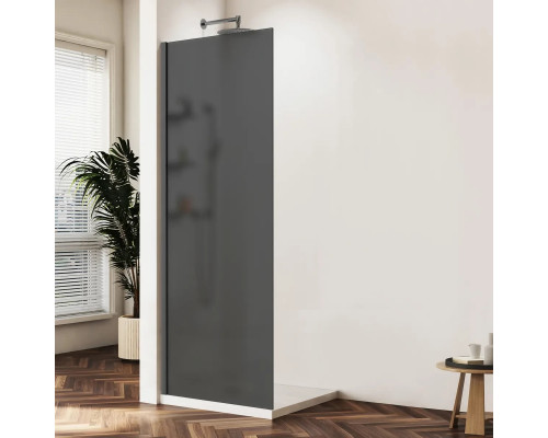 Душевая перегородка Vincea Walk-In HWS VSW-1HWS900GFGM 89,8 см, профиль вороненая сталь, стекло тонированное матовое