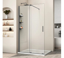 Душевая перегородка Vincea Walk-In WSL VSW-1WSL120CLGM 120 см, профиль вороненая сталь, стекло прозрачное