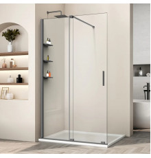 Душевая перегородка Vincea Walk-In WSL VSW-1WSL120CLGM 120 см, профиль вороненая сталь, стекло прозрачное