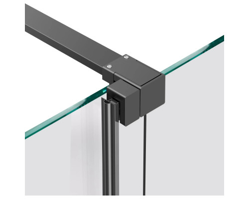 Душевая перегородка Vincea Walk-In WSL VSW-1WSL120CLGM 120 см, профиль вороненая сталь, стекло прозрачное