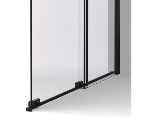 Душевая перегородка Vincea Walk-In WSL VSW-1WSL120CGB 120 см, профиль черный матовый, стекло тонированное